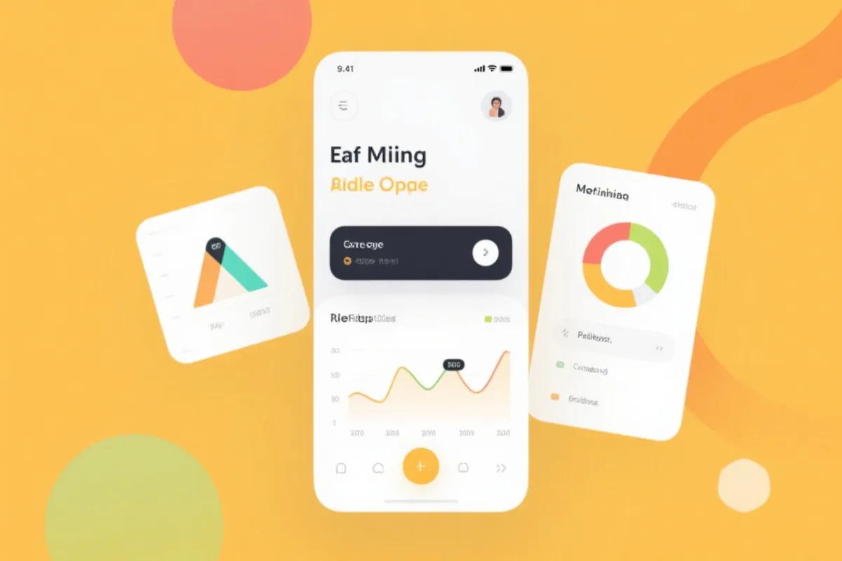 移动端应用界面示意